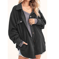 Topaz | Women's Fleece Soft Shirt in Black