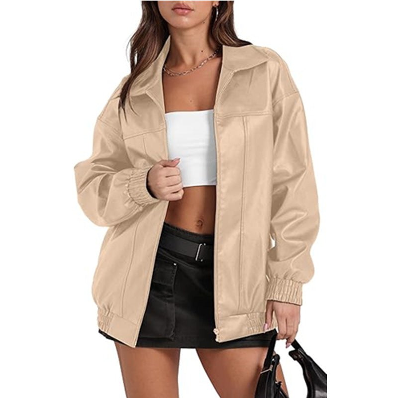 Tove | Women's Oversized Modern Jacket in Apricot