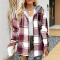 Tryphena | Women's Drawstring Hooded Casual Shirt