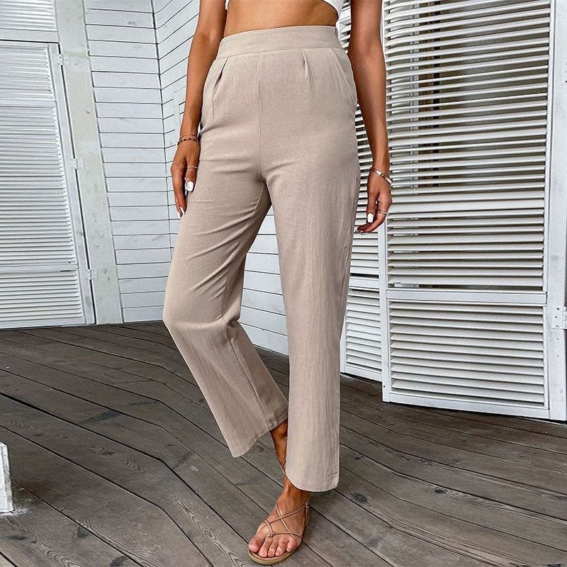 Tryphena | Women's Elegant Pants – Dress Pants in Khaki