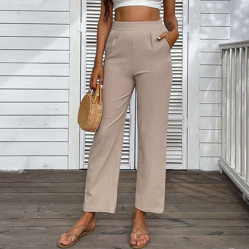 Tryphena | Women's Elegant Pants – Dress Pants in Khaki