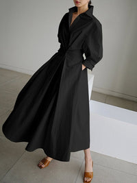 Ulla | Women's Collared Long Sleeve Maxi Dress