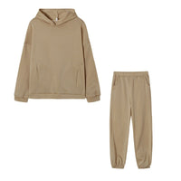Ulla | Women's Pockets Casual Hoodie in Apricot