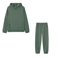 Ulla | Women's Pockets Casual Hoodie in Green