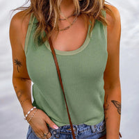 Ulriande | Women's Sleeveless Top in Green