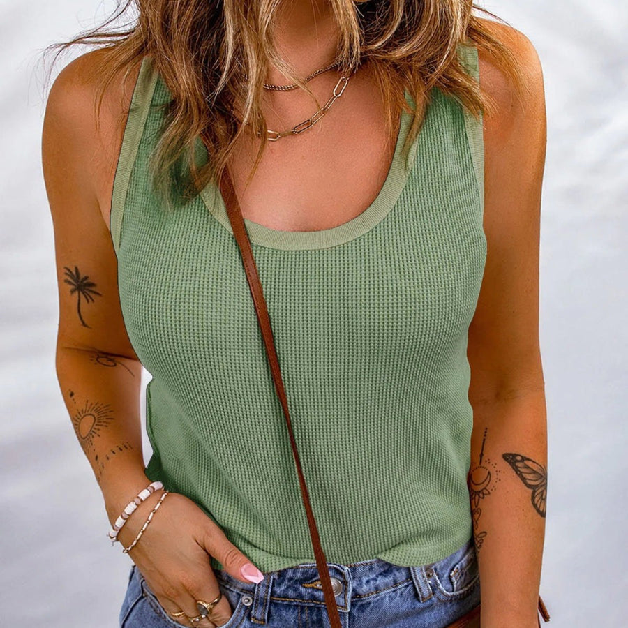 Ulriande | Women's Sleeveless Top in Green