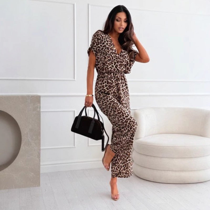 Ulrica | Women's Elegant Jumpsuit in Leopard