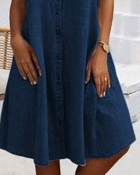 Ulrika | Women's Collared Button Front Pockets Dress