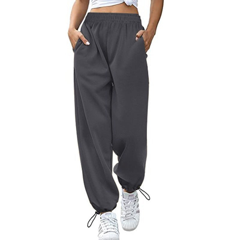 Ulrika | Women's High Waist Pockets Pants – Dress Pants in Dark Gray