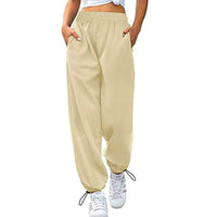 Ulrika | Women's High Waist Pockets Pants – Dress Pants in Khaki