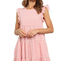 Una | Women's Ruffle Detail Tailored Casual Dress