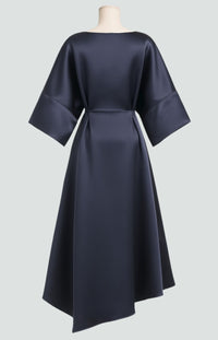 Ursula | Women's Draped Midi Batwing Sleeve Dress