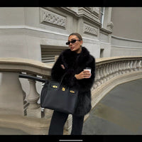 Valencia | Women's Oversized Elegant Faux Fur Coat