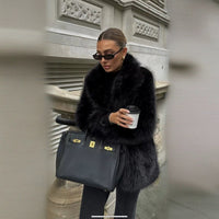 Valencia | Women's Oversized Elegant Faux Fur Coat