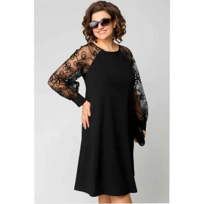 Valentina | Women's Fitted Cuff Finish Mini Dress