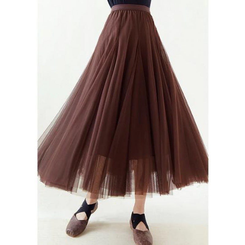 Valeriana | Women's Flowing Maxi Skirt in Apricot