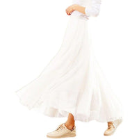 Valeriana | Women's Flowing Maxi Skirt in Lotus Pink