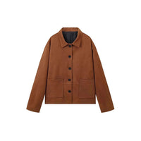 Valerie | Women's Casual Leather Jacket in Coffee