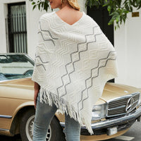 Valeska | Women's Fringe Elegant Poncho