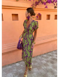 Vanessa | Women's Floral Print Design Maxi Dress