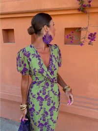 Vanessa | Women's Floral Print Design Maxi Dress