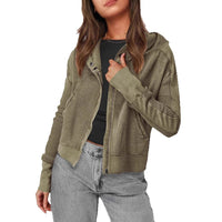 Vanessa | Women's Textured Hooded Casual Jacket