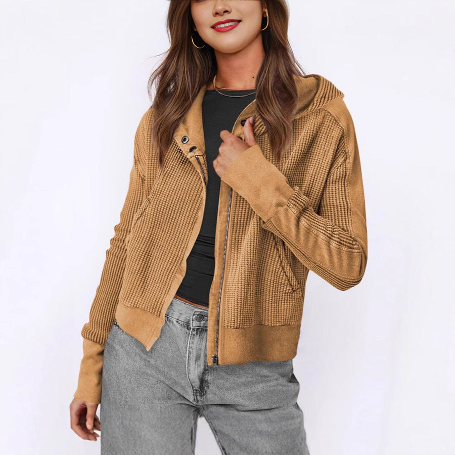 Vanessa | Women's Textured Hooded Casual Jacket