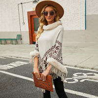 Vanina | Women's Faux Fur Fringe Elegant Poncho
