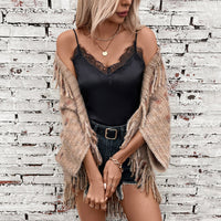 Varinia | Women's Plaid Elegant Modern Poncho