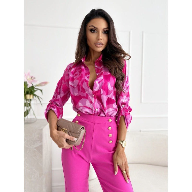 Veneranda | Women's Blouse in Fuchsia