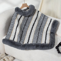 Verana | Women's Elegant Poncho in Gray