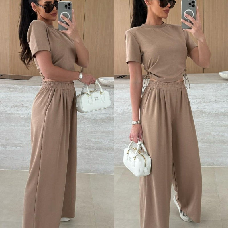 Verdiana | Women's Two-Piece Set in Khaki
