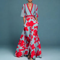 Verena | Women's Floral Wrap Maxi Length Dress