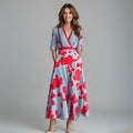 Verena | Women's Floral Wrap Maxi Length Dress