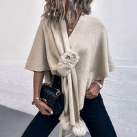 Verginia | Women's Faux Fur Elegant Poncho