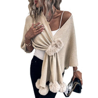 Verginia | Women's Faux Fur Elegant Poncho