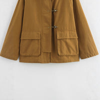 Verity | Women's Pockets Jacket in Brown