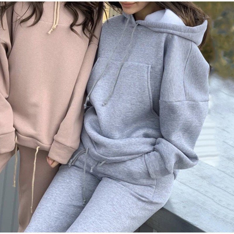 Veronique | Women's Pockets Hooded Comfortable Casual Tracksuit Set