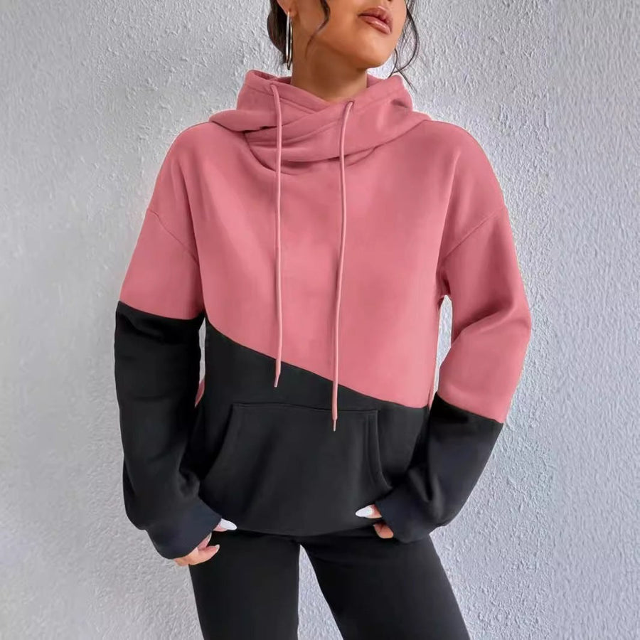 Vesta | Women's Color Block Hooded Casual Hoodie