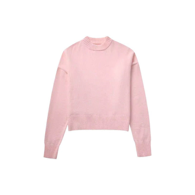 Victorine | Women's Oversized Knit Sweater in Pink