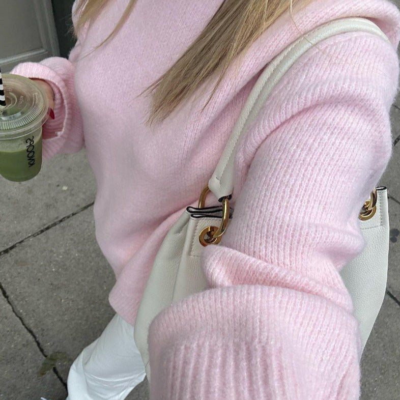 Viola | Women's Oversized Casual Sweater in Pink