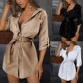 Violante | Women's Button-Front Belted Dress – Casual Dress