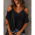 Vitaline | Women's Lace Trim Top