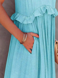 Vivienne | Women's Layered Tier Design Maxi Dress