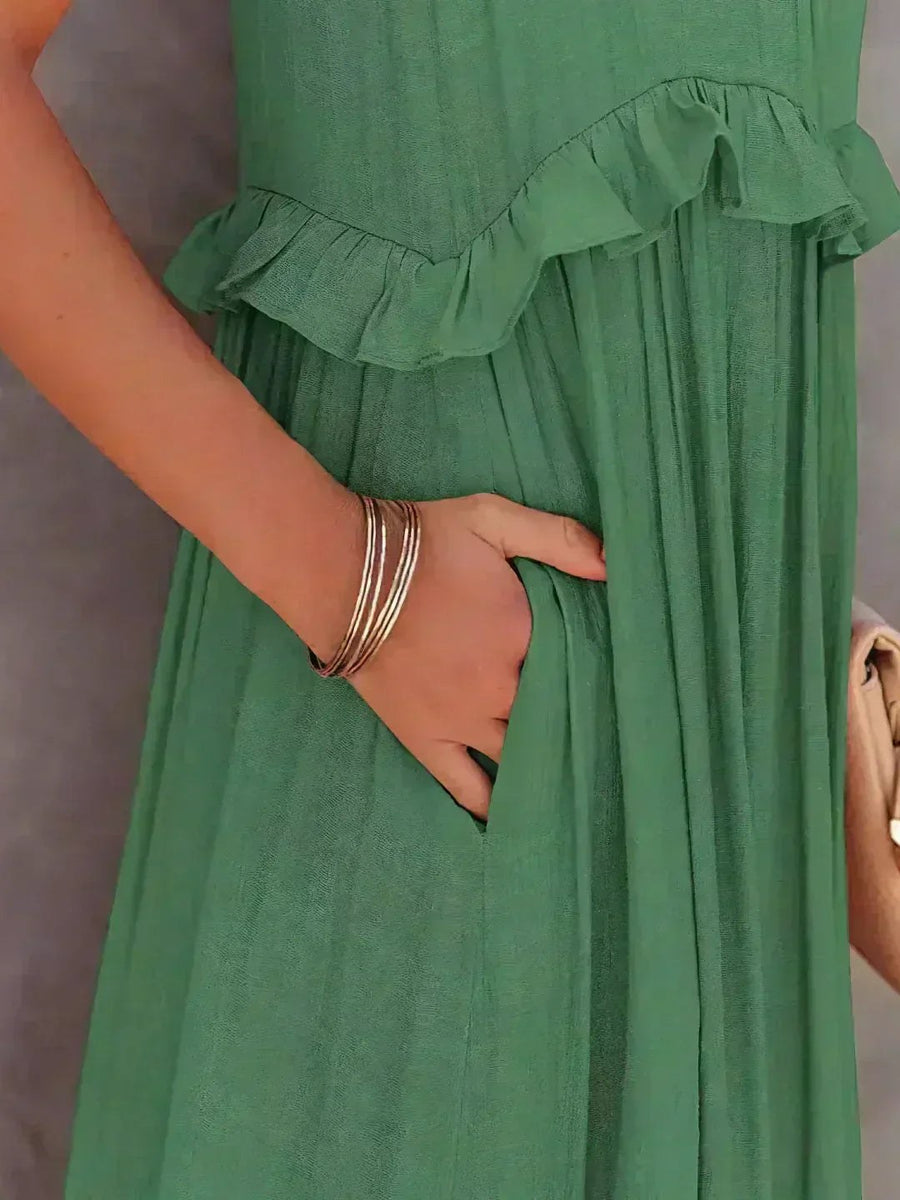 Vivienne | Women's Layered Tier Design Maxi Dress