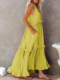 Vivienne | Women's Layered Tier Design Maxi Dress