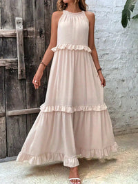 Vivienne | Women's Layered Tier Design Maxi Dress