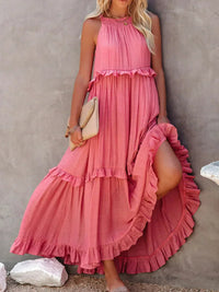 Vivienne | Women's Layered Tier Design Maxi Dress