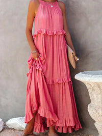 Vivienne | Women's Layered Tier Design Maxi Dress