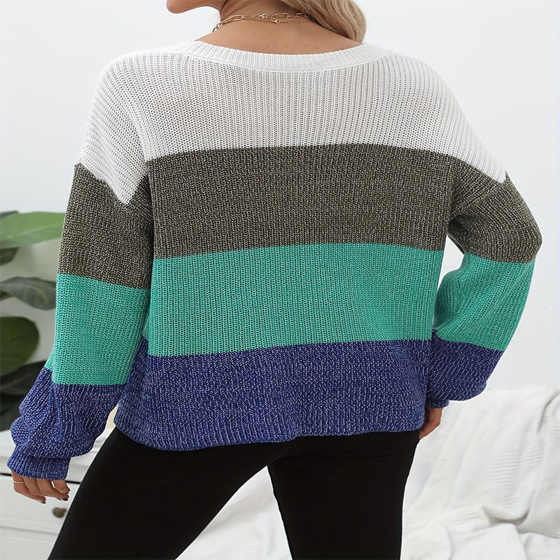 Wendeline | Women's Knit Fashionable Casual Sweater in White